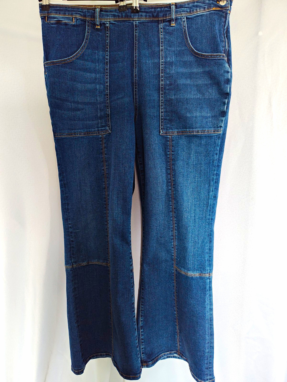 Pilcro and the Letterpress Women’s Blue Medium Wash Denim Bootcut High Rise 20W